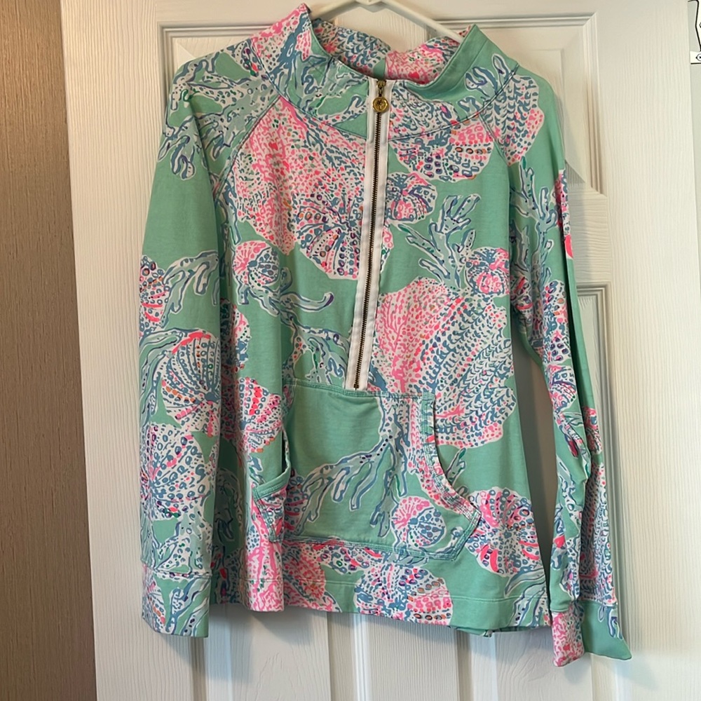 Lily Pulitzer Quarter Zip EUC